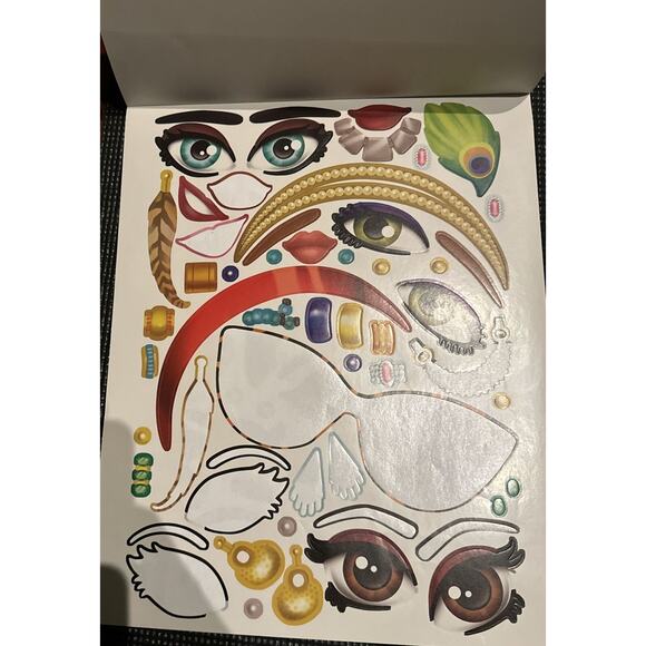 Bendon Fashion Diva Create-A-Face Sticker Pad Art Project at Home Kids READ NOTE - Picture 4 of 9